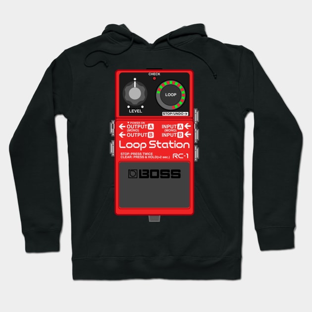 Boss RC-1 Loop Station Guitar Effect Pedal Hoodie by conform